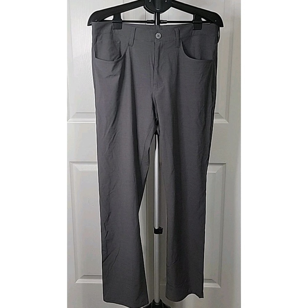 Callaway Golf Pants, 34 X 32, Gray, Polyester/Cotton
